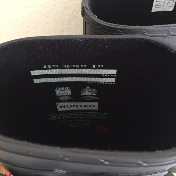 Hunter Rain Boots in Black - Picture 6 of 7